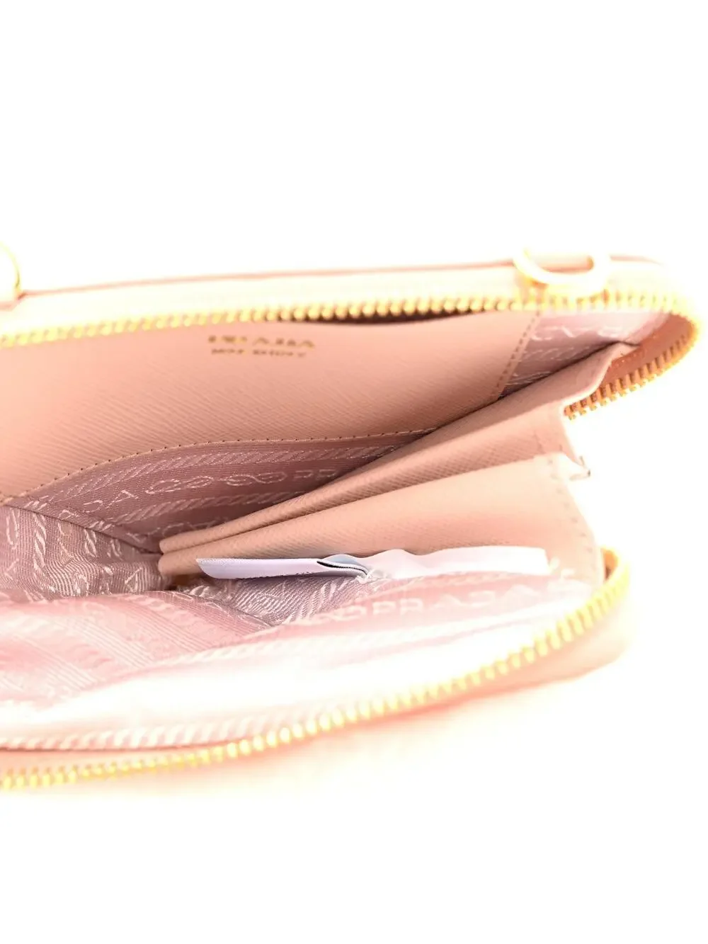 Prada Saffiano Shearling Triangle Mini #270965P12B